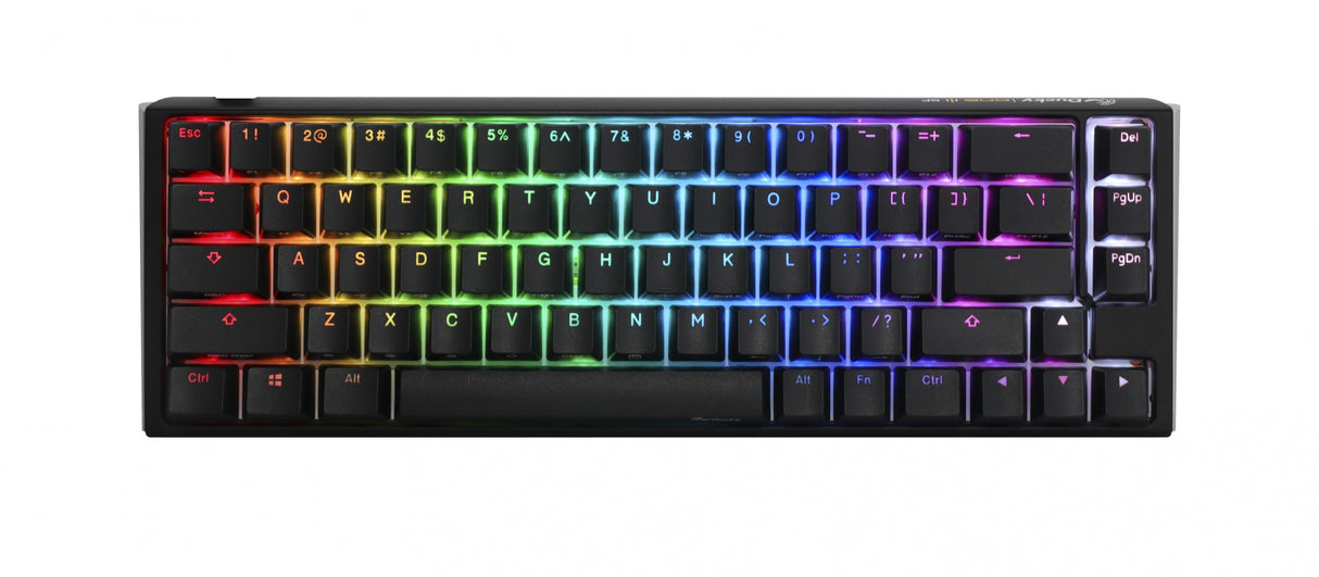 Ducky One 3 - Klassisk Svart / Vit Nordisk - SF 65% - Körsbärsblå