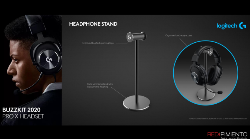 Logitech - BUZZKIT 2020 Headset stand - PRO X Headset Logitech