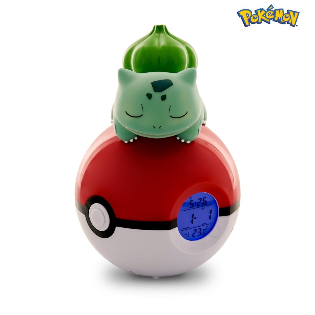Pokémon Bulbasaur Light-Up FM Alarm Clock Nemesis Now