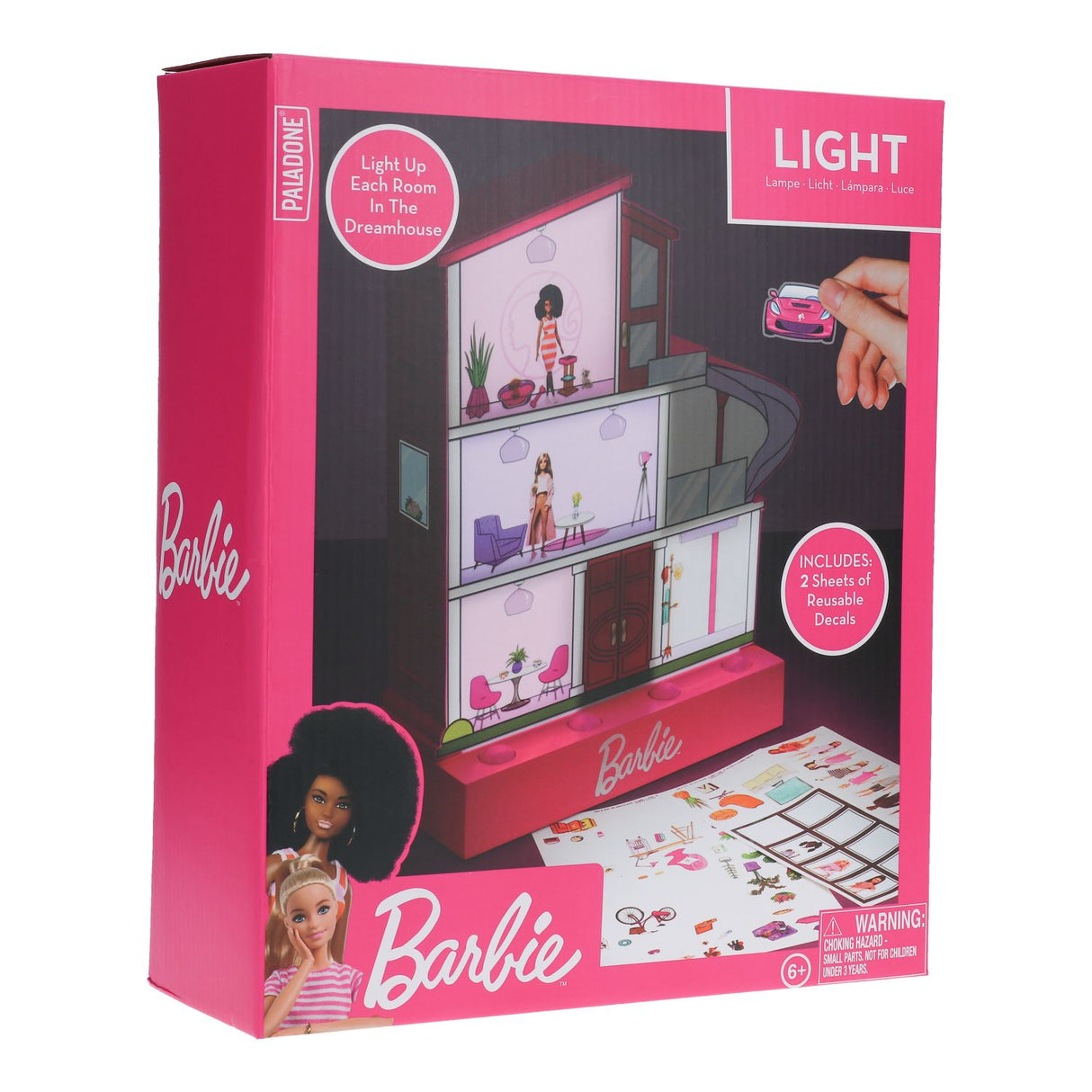 BARBIE DREAMHOUSE LYS MED KLISTERMÆRKER
