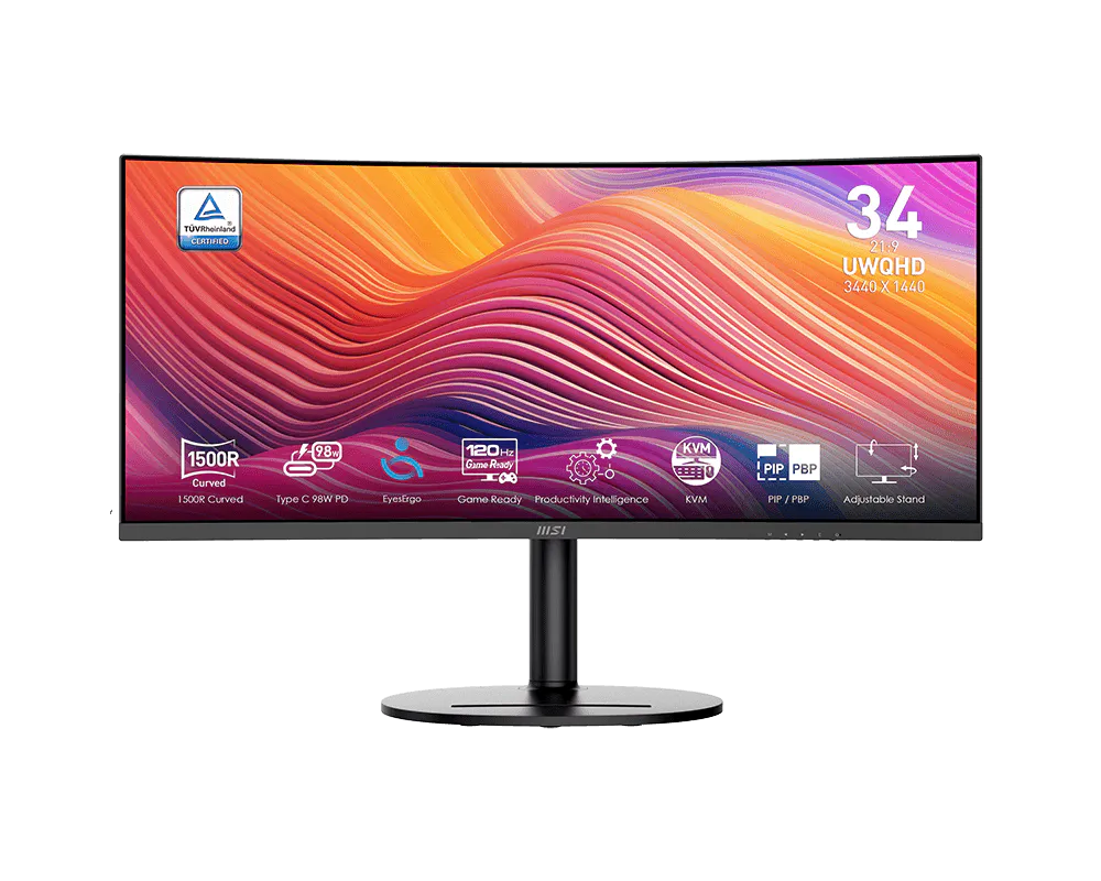 MSI Modern MD342CQPDE – buet skærm
