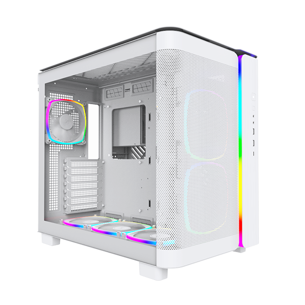 Montech King 95 Pro Hvid- curved glas