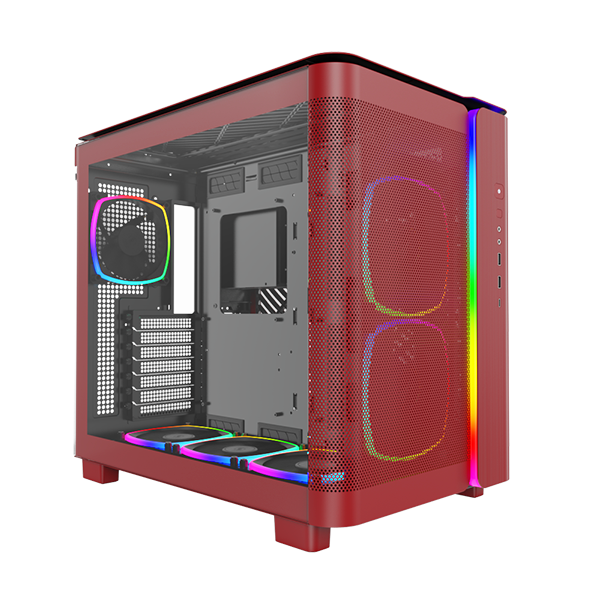 Montech King 95 Pro Rød- curved glas
