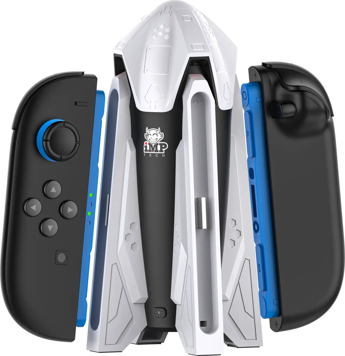 iMP Tech Rocket Dock – LED-oplader til Joy-Con 2; controllere medfølger ikke