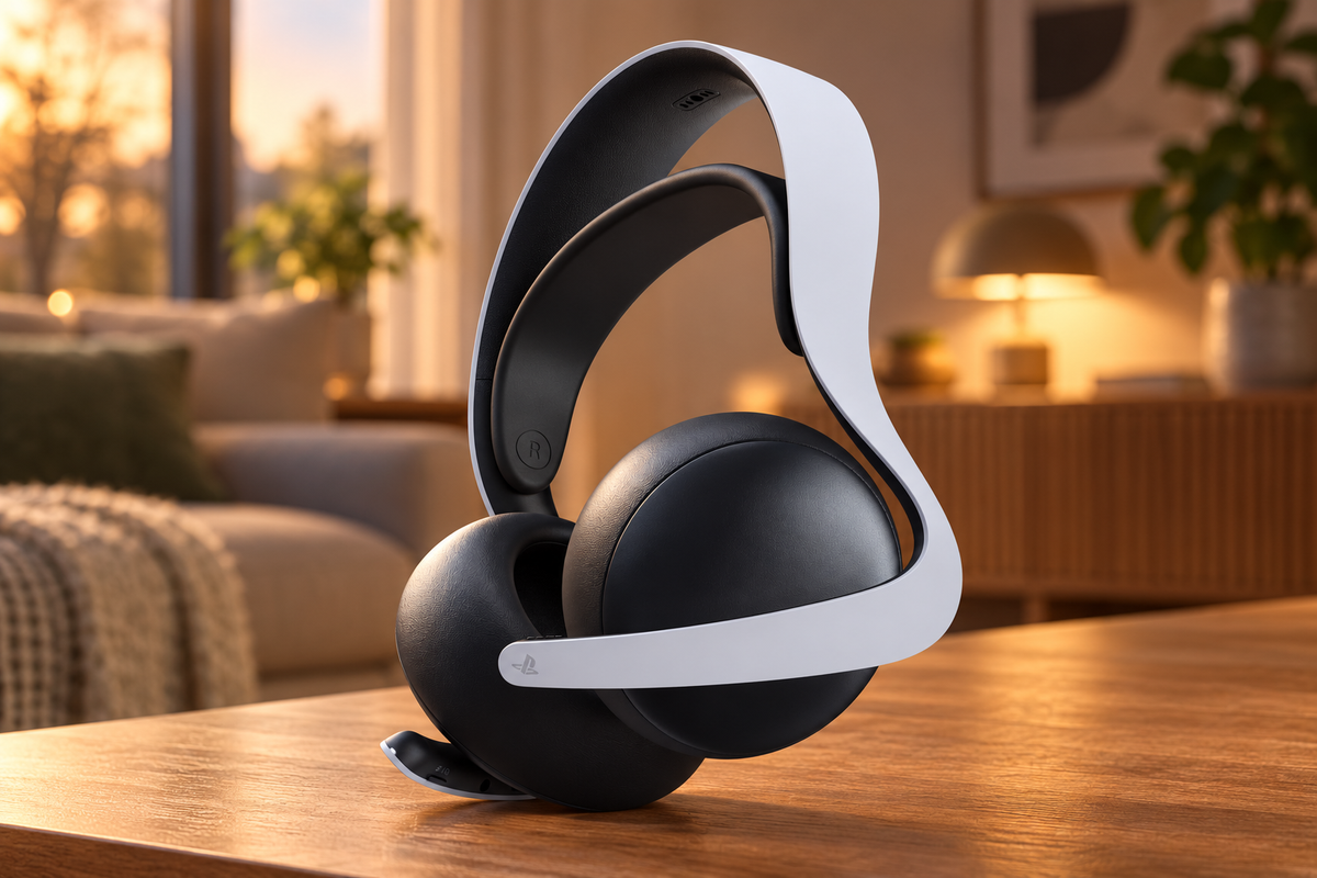 Sony PULSE Elite – trådløst gaming-headset – sort, hvid – stemningsbillede