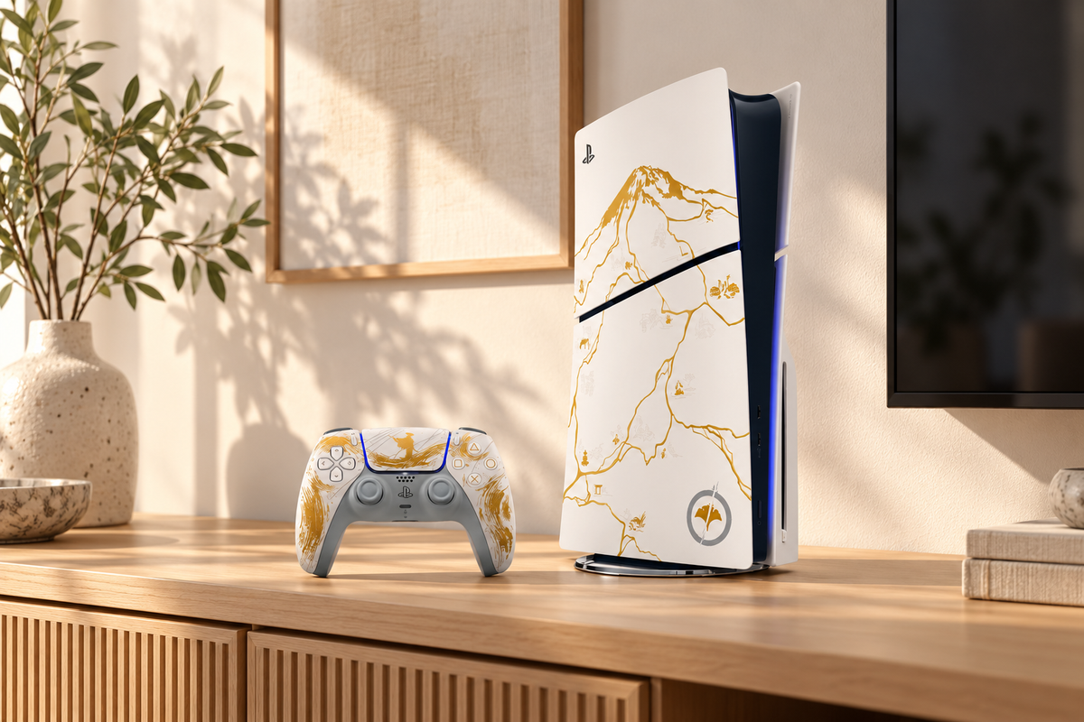 Sony PlayStation 5 Console – Ghost of Yōtei - Gold Limited Edition – stemningsbillede