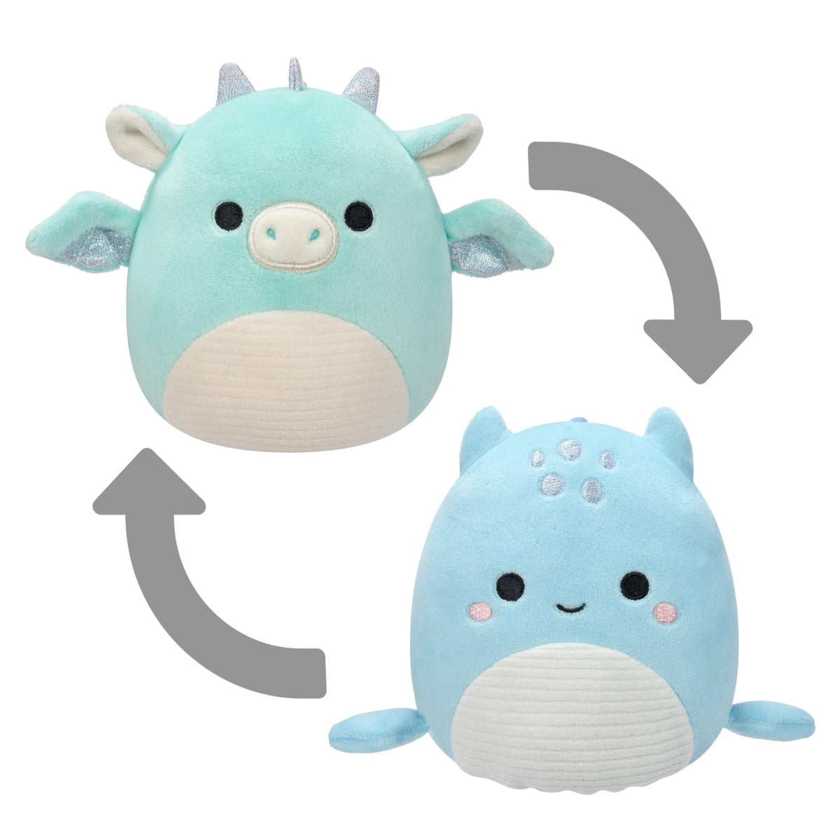 Squishmallows - 13 cm P18 Plush - Flip A Mallows - Miles and Lune Squishmallows