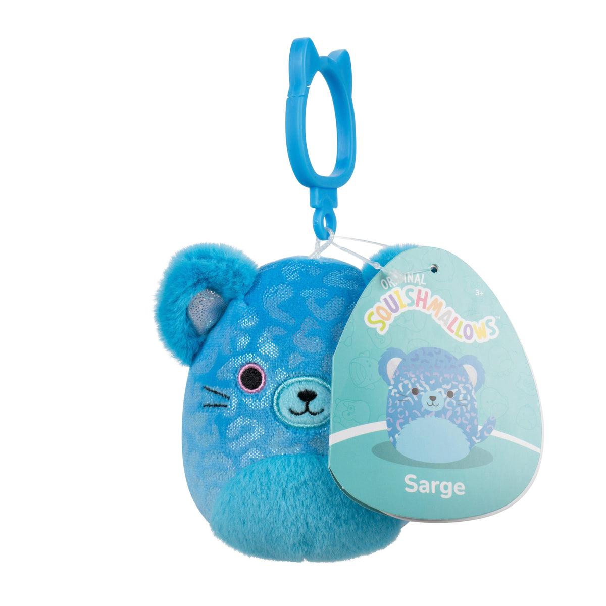 Squishmallows - 9 cm - Clip On - Sarge Jaguar Squishmallows