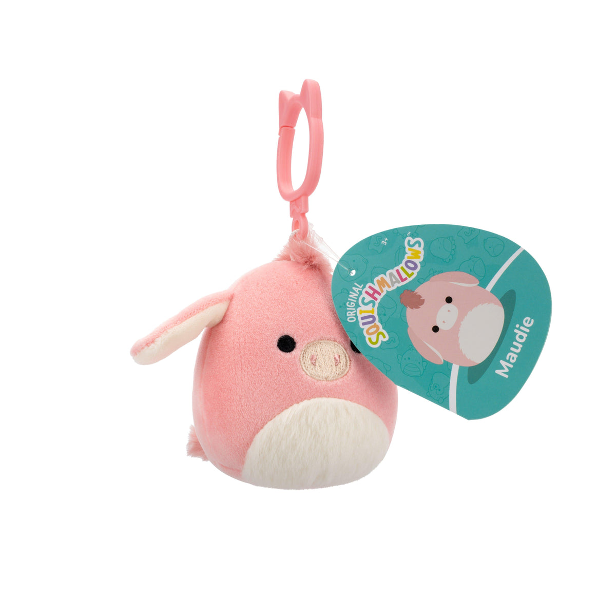 Squishmallows - 9 cm P22 Clip On - Maudie Pink Donkey Squishmallows