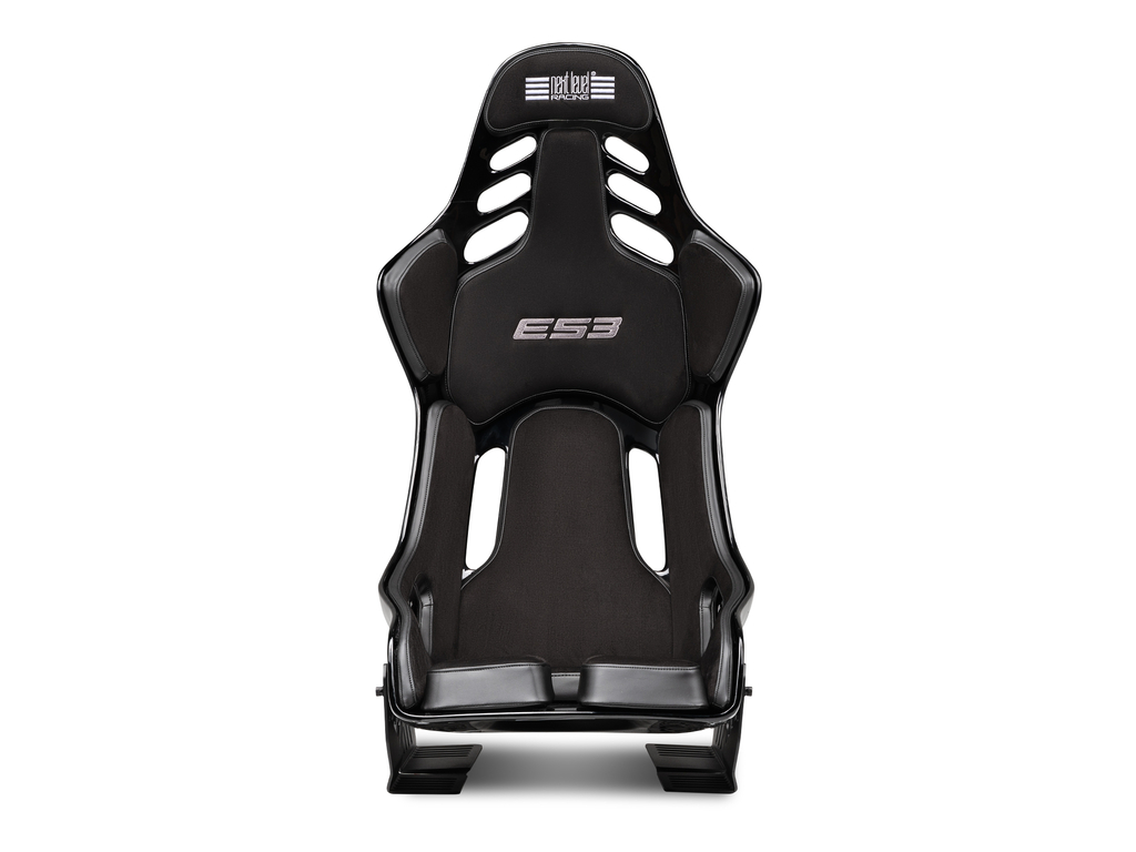 Next Level Racing ES3 Elite racersæde – Fibreglass Edition, sort – forside
