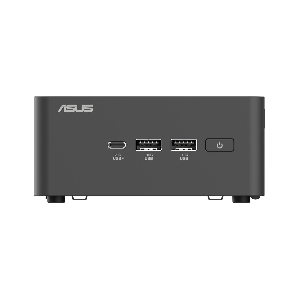 ASUS NUC 15 Pro Tall sort mini-PC set skråt forfra