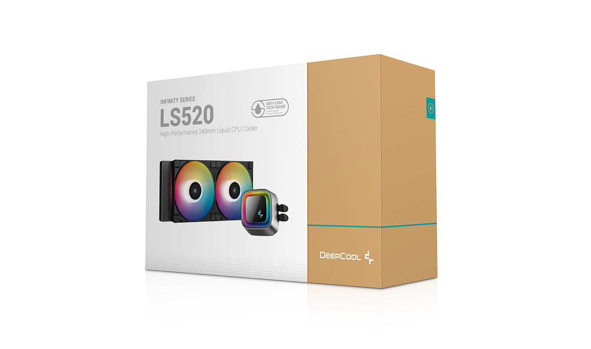 Deepcool LS520 Processor vätskekylningssystem 1-pack Svart 120 mm