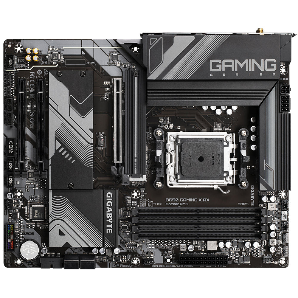 GIGABYTE B650 GAMING X AX Moderkort - AMD B650 - AMD AM5 sockel - DDR5 RAM - ATX