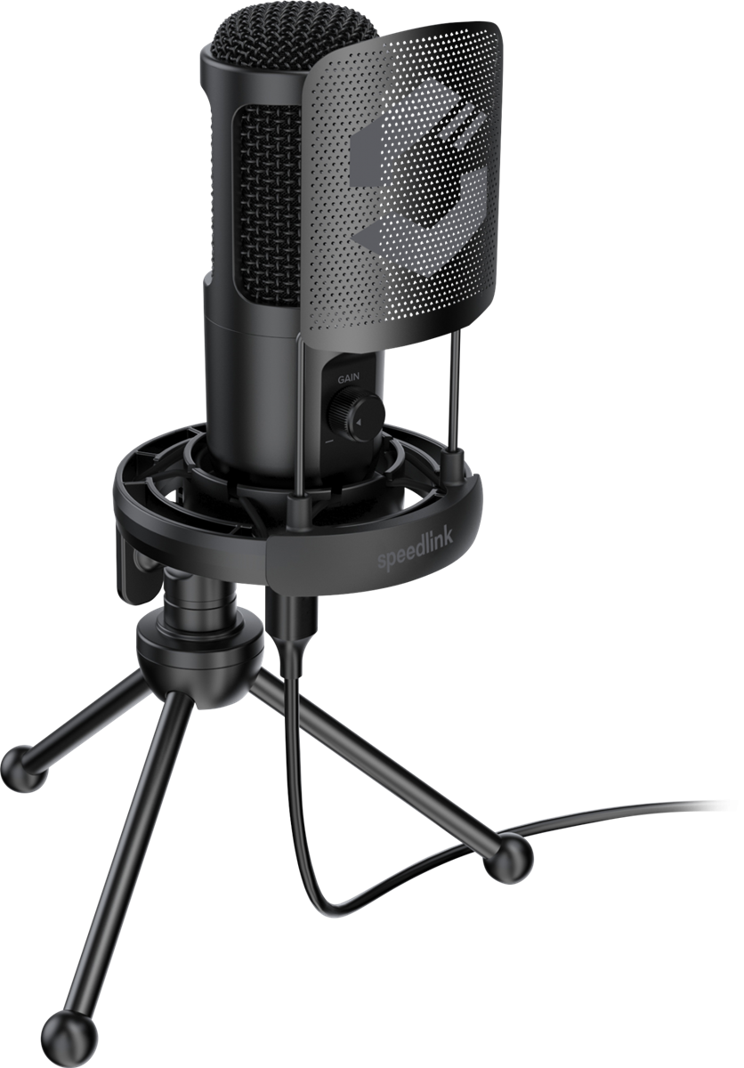 SpeedLink AUDIS PRO Streaming Mikrofon, svart
