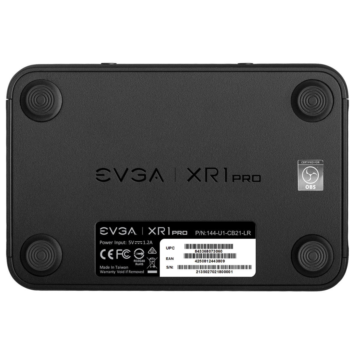 EVGA XR1 Pro 4K-inspelning 4K HDMI-ingång/PassThru