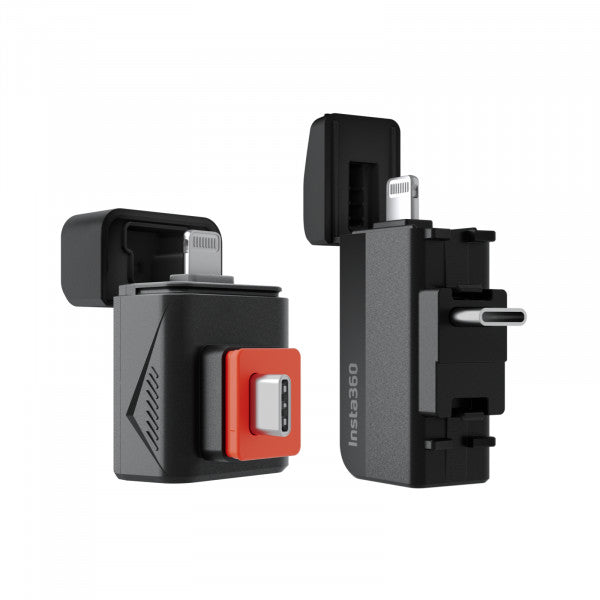 Insta360 snabbläsare (horisontell version) kortläsare Lightning/USB-C
