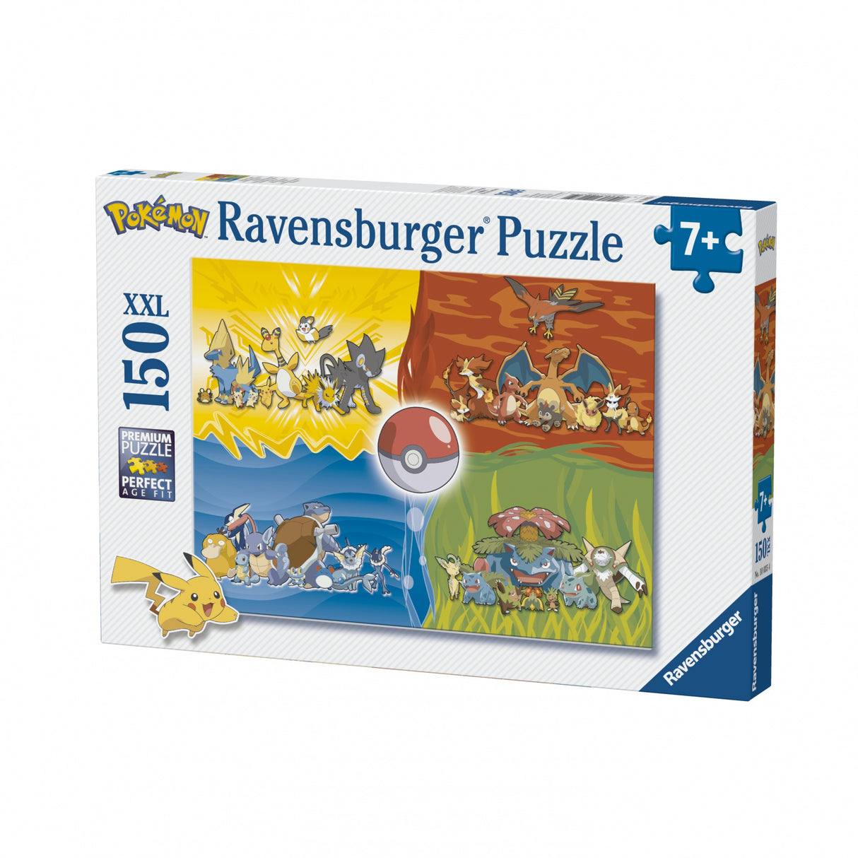 Pokémonpussel - Pokémontyper (150 XXL-bitar)