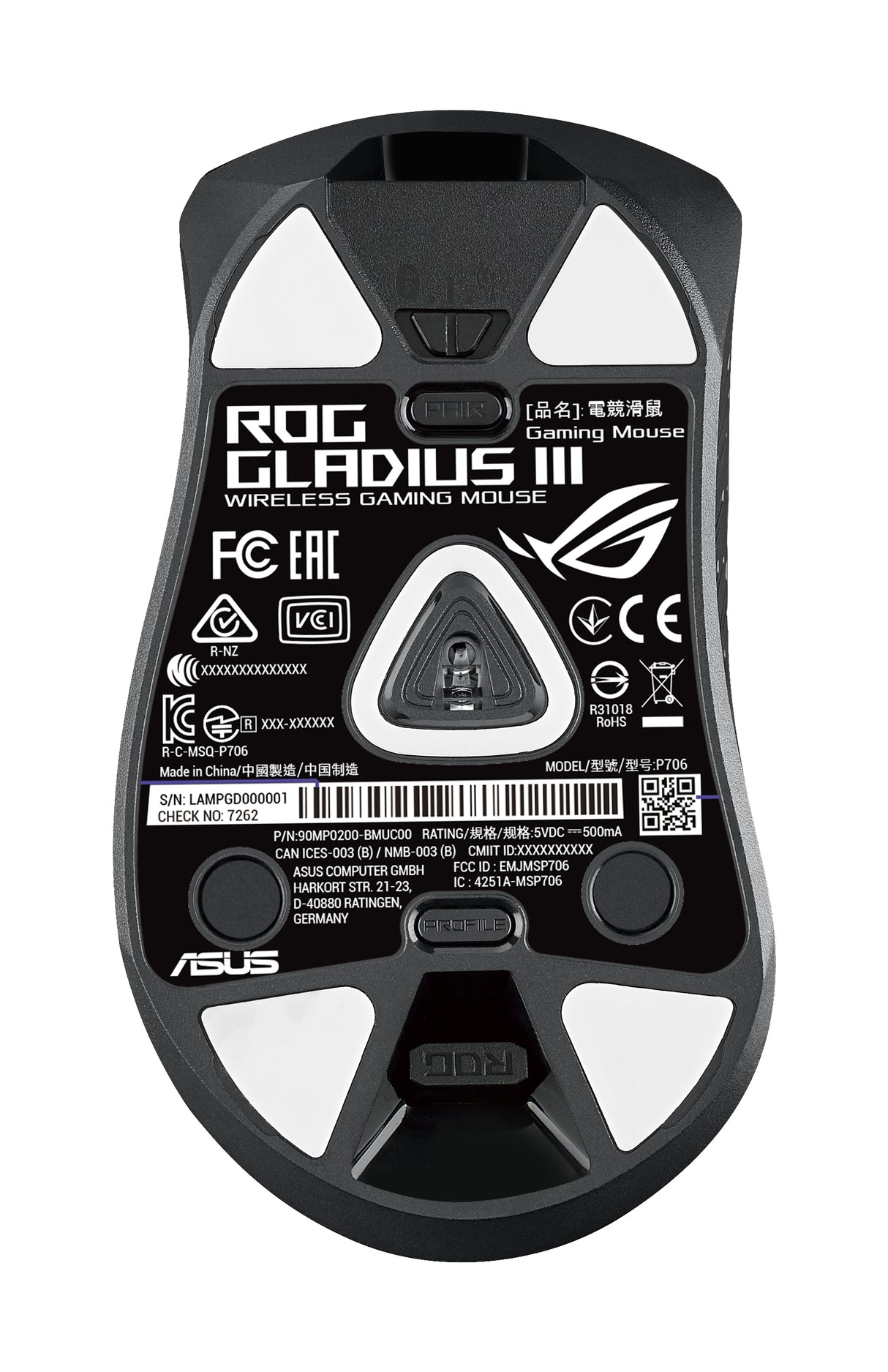 ASUS ROG Gladius III trådlös spelmus
