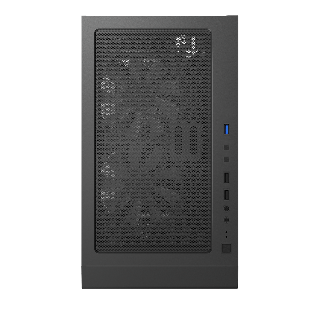 Montech X3 Glass Black - 6 fläktar ingår (statisk RGB) - härdat glas på sidan