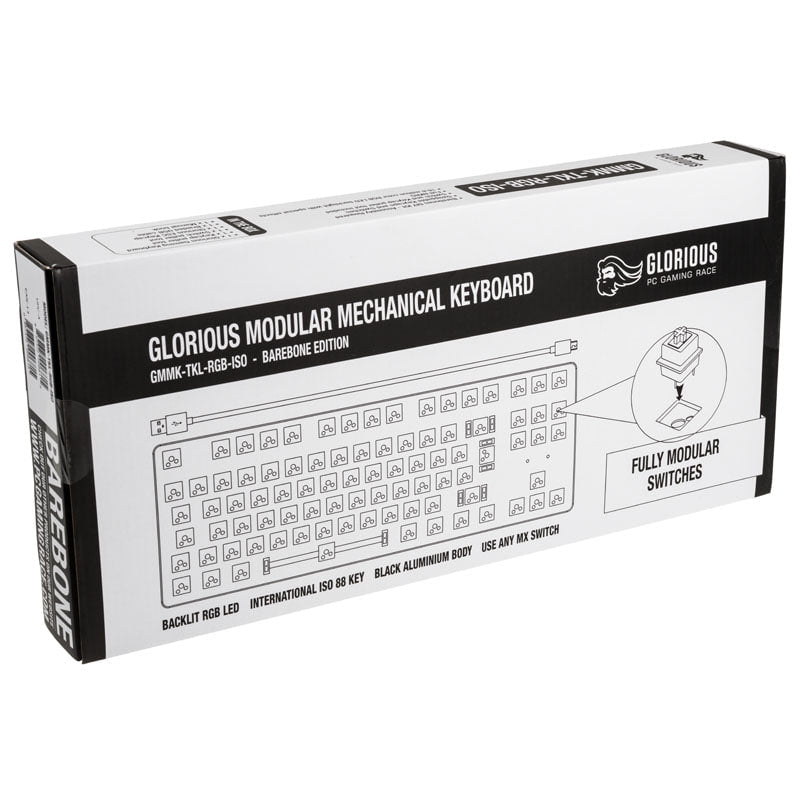 Glorious GMMK TKL Keyboard - Barebone, ISO-Layout Glorious