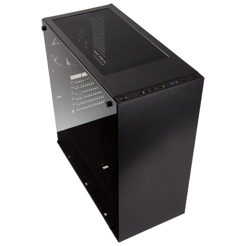 Kolink Stronghold Midi-Tower, Tempered Glass - Black Window Kolink