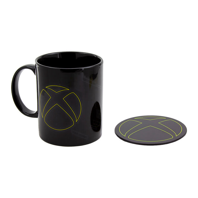 Xbox-mugg och metallunderläggset 300 ml