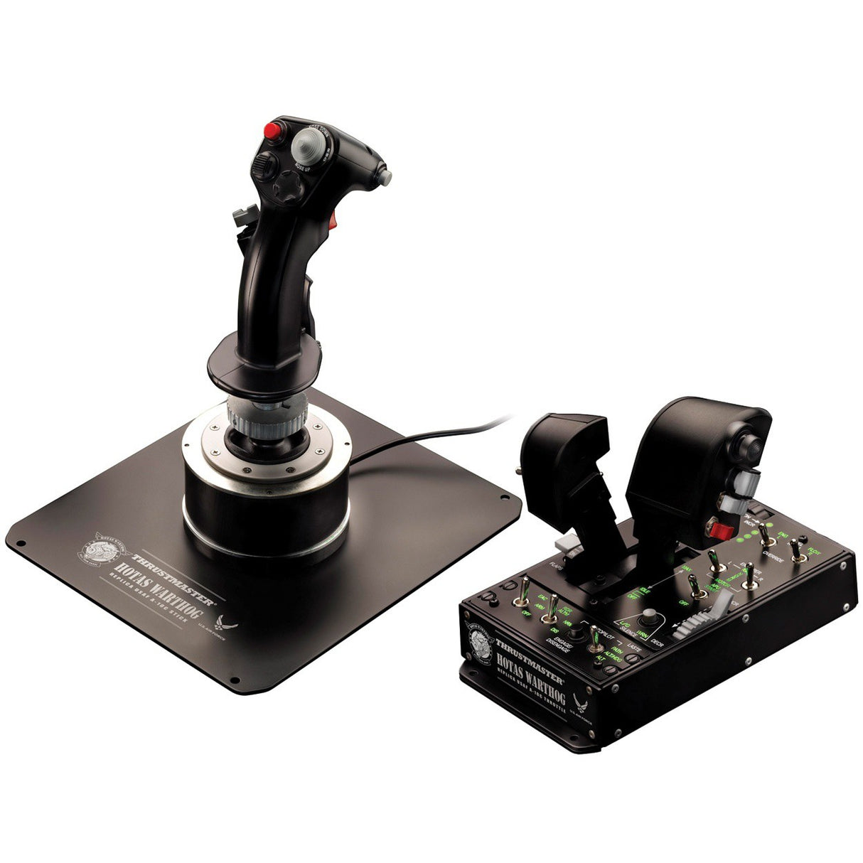 Thrustmaster HOTAS Warthog Joystick och gaspedal