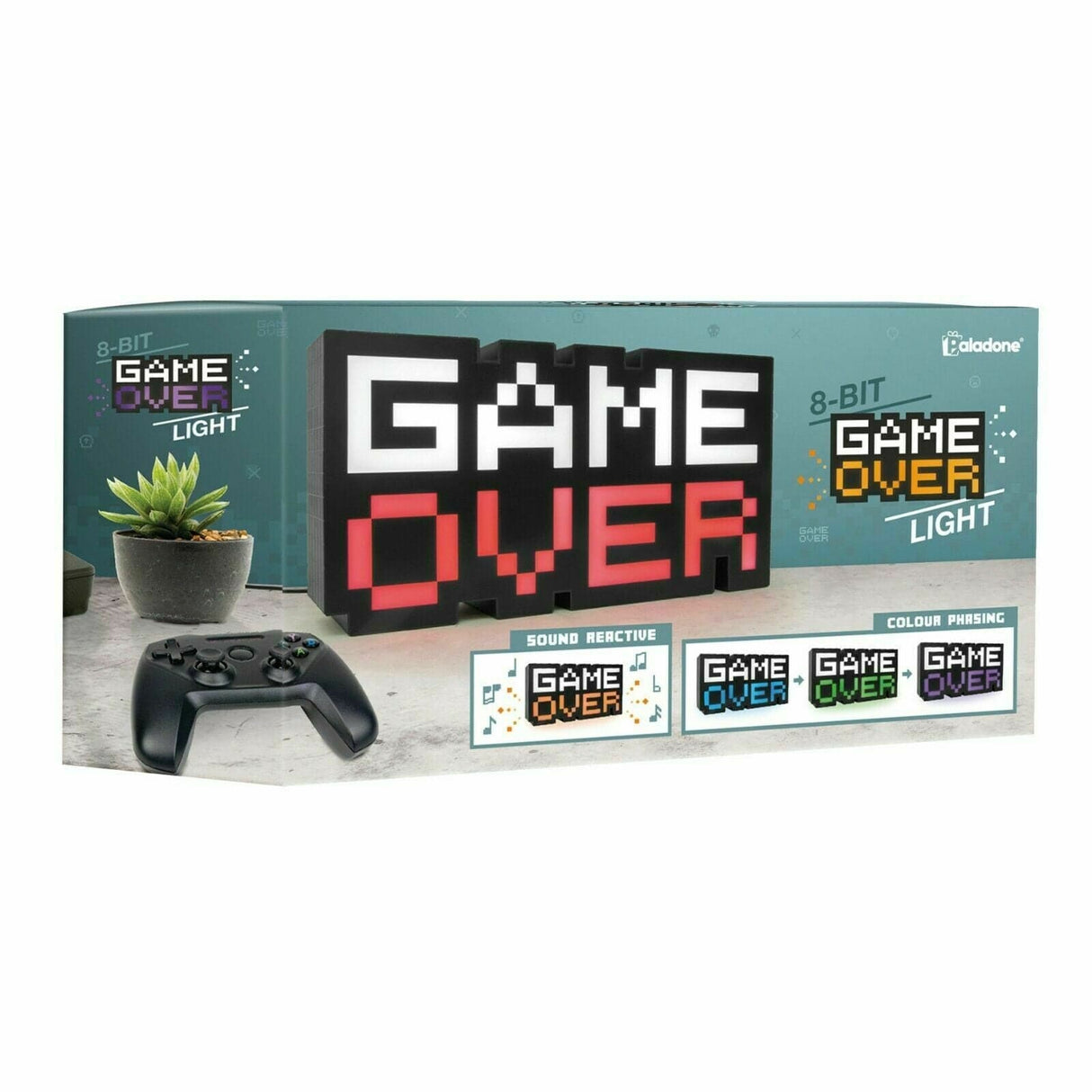 GAME OVER lys skilt Geekd