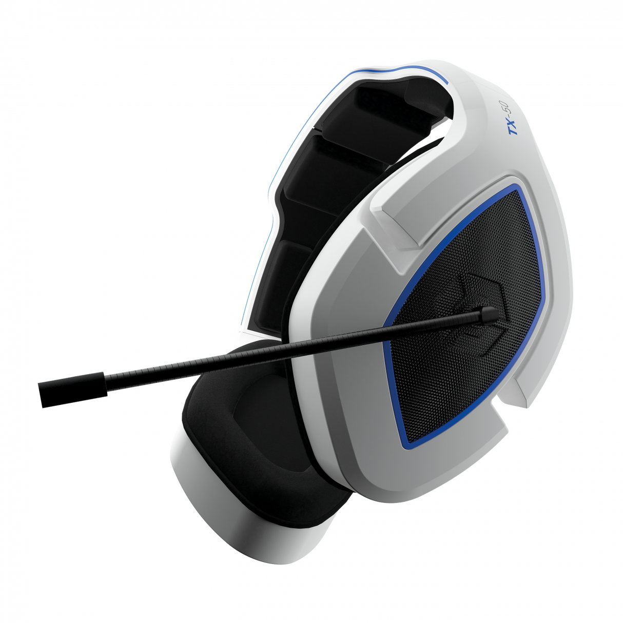 TX-50 RF Stereo Gaming Headset (Vit/Blå) (Uni)