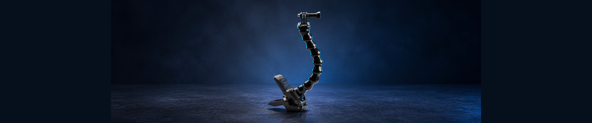 Puluz PU179 klemmeholder med fleksibel arm til actionkamera