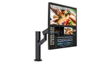 LG DualUp Ergo 28MQ780-B 28 2560 X 2880 HDMI DisplayPort USB-C 60Hz Extend Retract Dockningsskärm