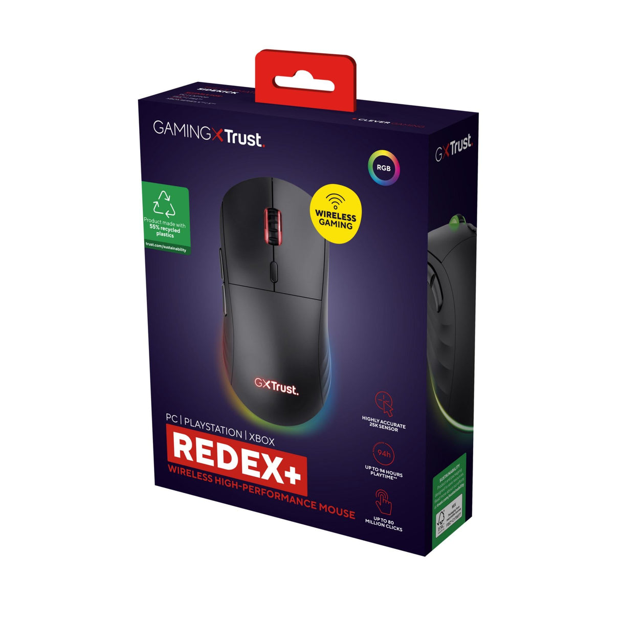 TRUST GXT927 REDEX+ HÖG PERF WRLS-MUS