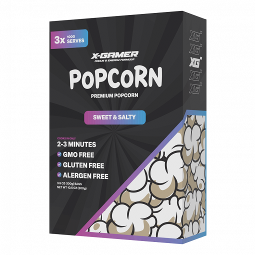 X-Corn 3x100g Sött och Salt (X-Gamer Popcorn)