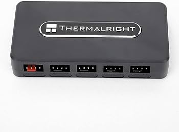 Thermalright TL Fan Hub-kontroller - 10 Portar 4-stift, PWM-stöd, Sata-ström