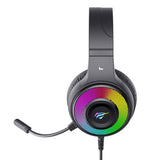 Spelhörlurar Havit H2042d RGB (svart)