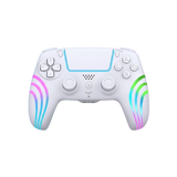 Deep Explorer Wave W RGB – hvid controller til PS5 – forside