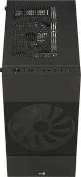 AeroCool Atomic Lite Tower Micro-ATX Ingen strömförsörjning Svart