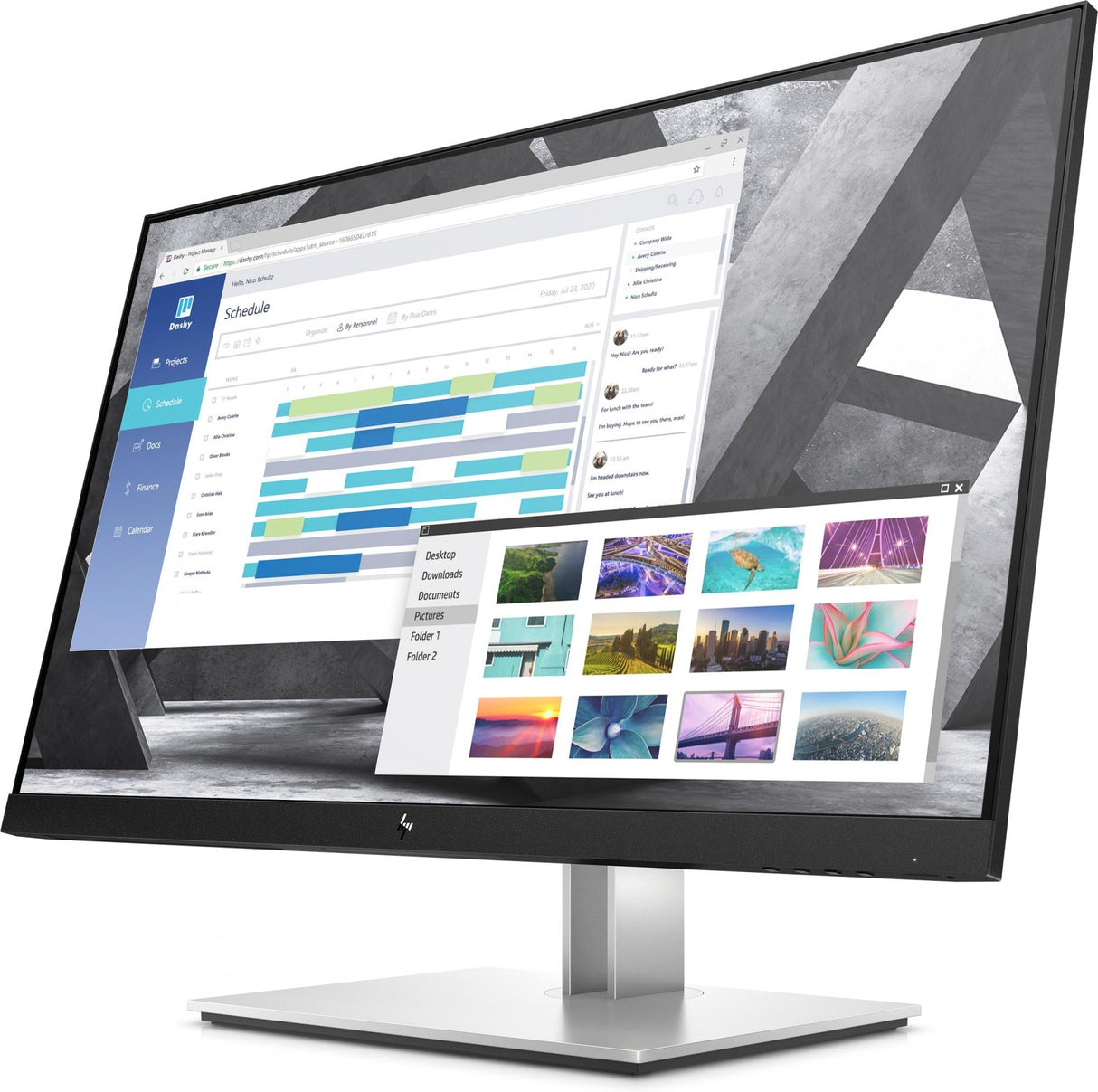 HP E27q G4 27 2560 X 1440 (2K) VGA (HD-15) HDMI DisplayPort 60Hz Pivot-skärm