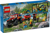 LEGO 60412 Stadsbrand Terrängfordon Med Räddningsbåt, Byggsats