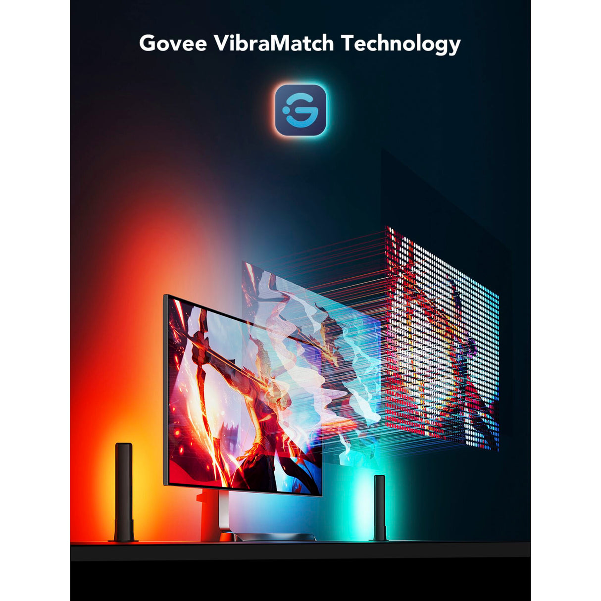 Govee PC Monitor Pro Kit För 27&quot; - 34&quot; Bildskärmar