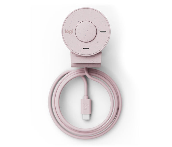 Logitech Brio 300 Full HD-webcam med USB-C – rosa