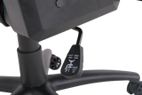 Geekd Vulcan Gaming Chair Svart/Blå - Topp PU-läder - Upp Till 120 KG
