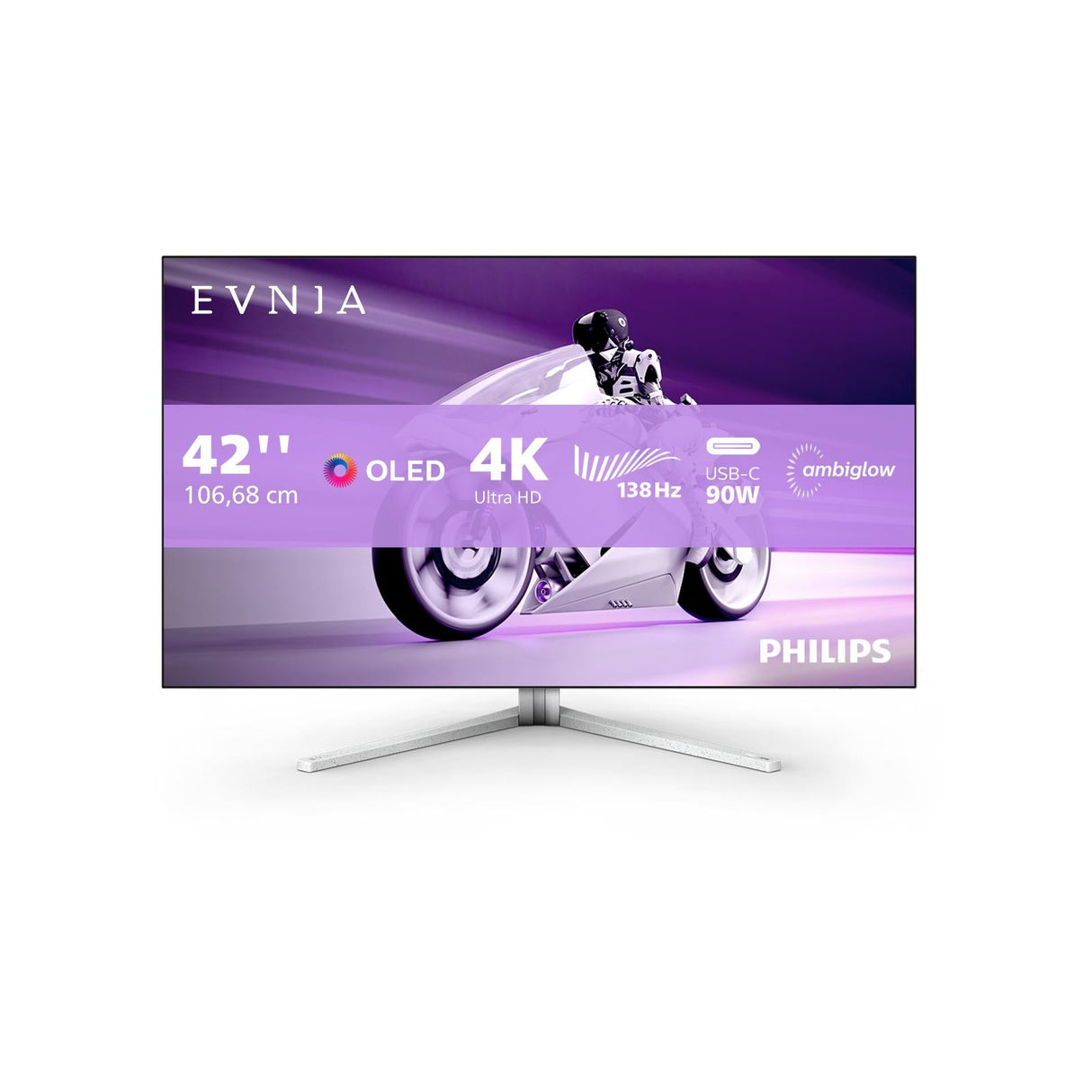 Philips Evnia 8000 42M2N8900 42 3840 X 2160 (4K) HDMI DisplayPort USB-C Dockningsskärm