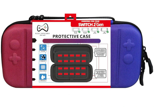 Deep Explorer Protective Case – Blå/Pink – Nintendo Switch 2
