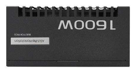ASUS Pro WS 1600W Platinum – modsatte side med 1600W-mærkning