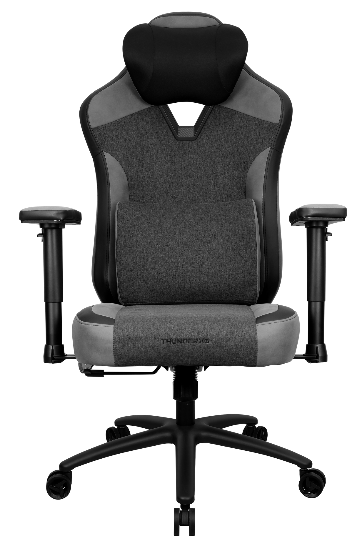 ThunderX3 EAZE Loft Svart - 125 Kg Max, Ergonomisk Träkudde Av Memory Foam, Nackstöd, 2d Armstöd