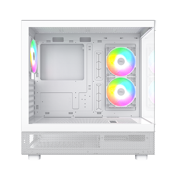 Montech XR TG Vit - 3x 120 ARGB PWM-fläktar