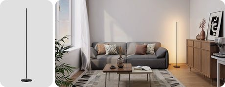 Govee Floor Lamp Lite – RGBICW gulvlampe, sort – detalje eller anvendelse 6