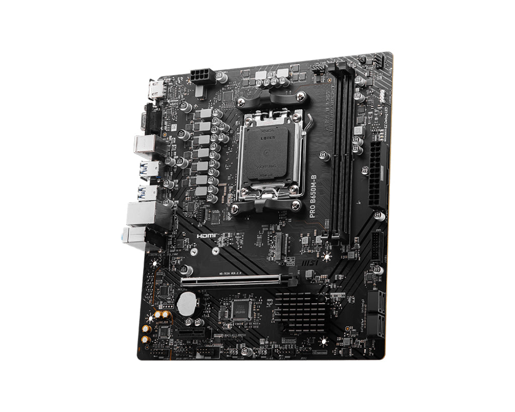 MSI PRO B650M-B - Sockel AM5 - Moderkort (svart)