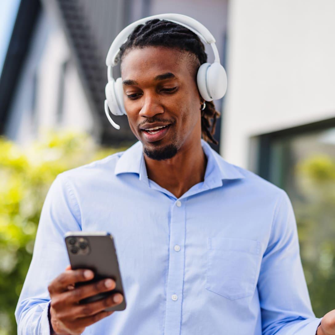 Logitech - Zone Wireless 2 ES – Wireless Noise Cancelling Headset with Adaptive Hybrid ANC, Bluetooth Logitech